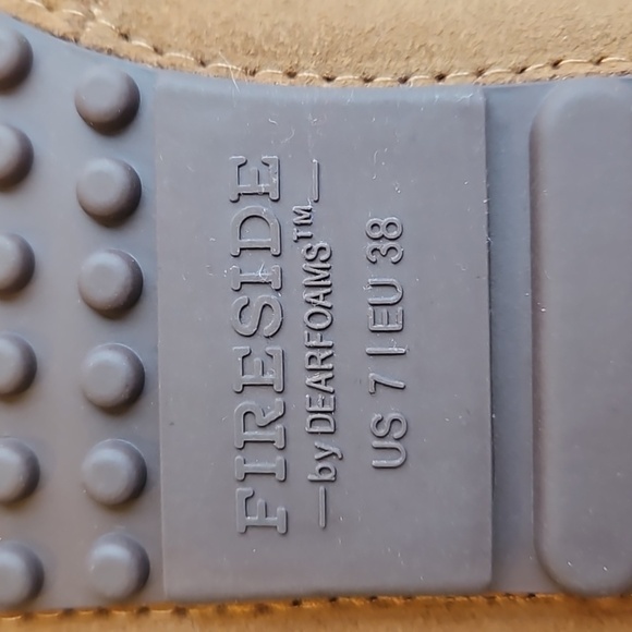 Fireside By Dearfoams Women's Mel Genuine Shearling Slip On Moccasins 7 NWT - Picture 6 of 8